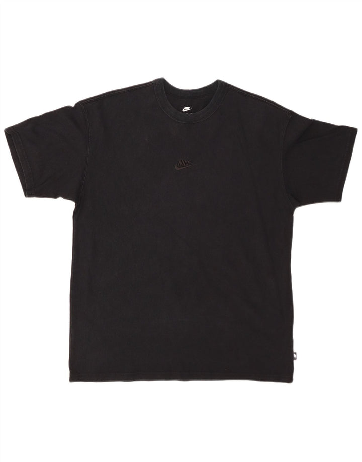 Ανδρικό μπλουζάκι NIKE Loose Fit Top Μεσαίο μαύρο βαμβακερό