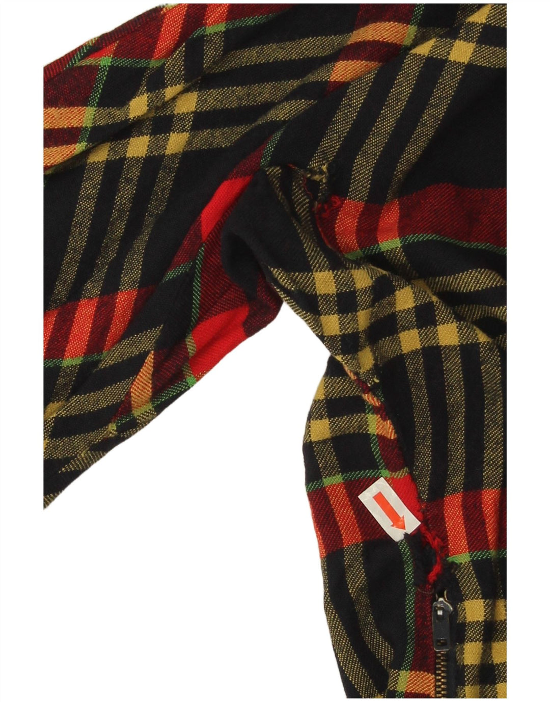Vintage γυναικεία μακρυμάνικη μπλούζα μπλούζα UK 14 Large Red Check
