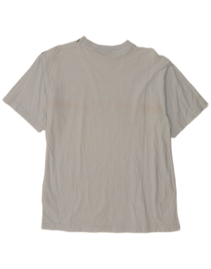 Ανδρικό γραφικό T-Shirt Fila Top μεγάλο γκρι ριγέ βαμβακερό
