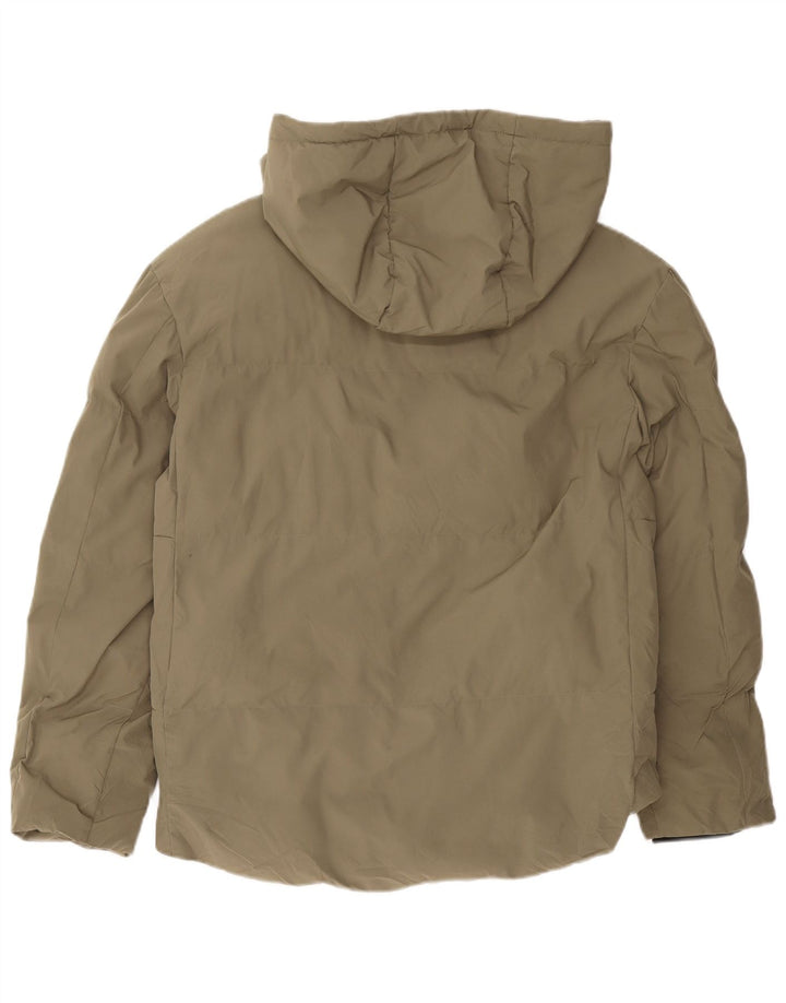 Zara Ανδρικό μπουφάν με κουκούλα UK 38 Medium Khaki Polyester