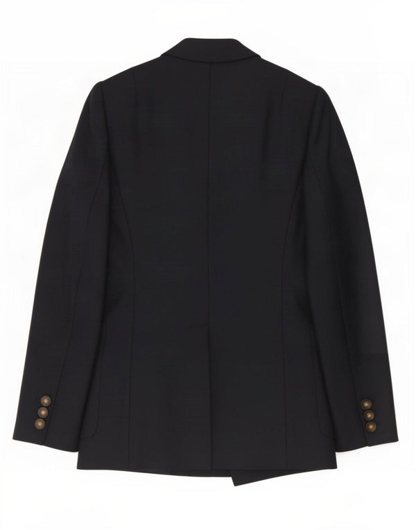 Reiss γυναικείο μπουφάν σακάκι με διπλό στήθος UK 8 Small Navy Blue Wool