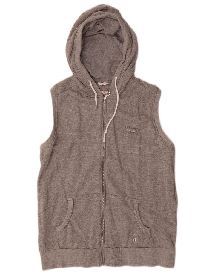 CHAMPION Γυναικείο πουλόβερ Classic Heritage Zip Hoodie UK 18 XL Γκρι