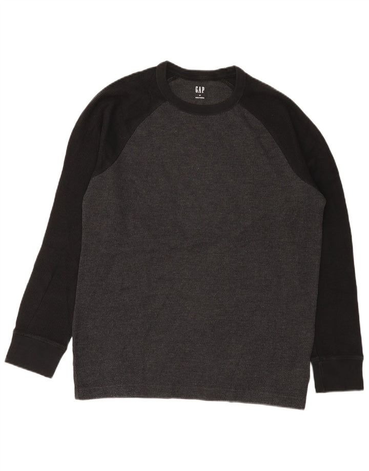 Ανδρική φούτερ Gap Jumper Μεσαίο γκρι χρώμα, βαμβακερό