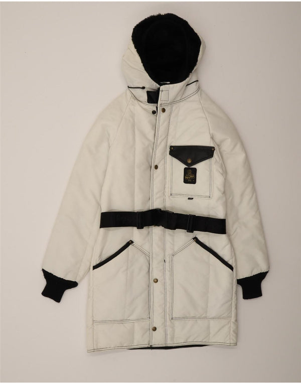 Refrigiwear Γυναικείο παλτό Cruzcampo padded UK 14 Medium Off White Colourblock