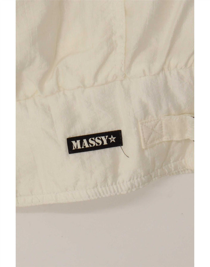 Vintage Γυναικείο Bomber Jacket UK 14 Large White