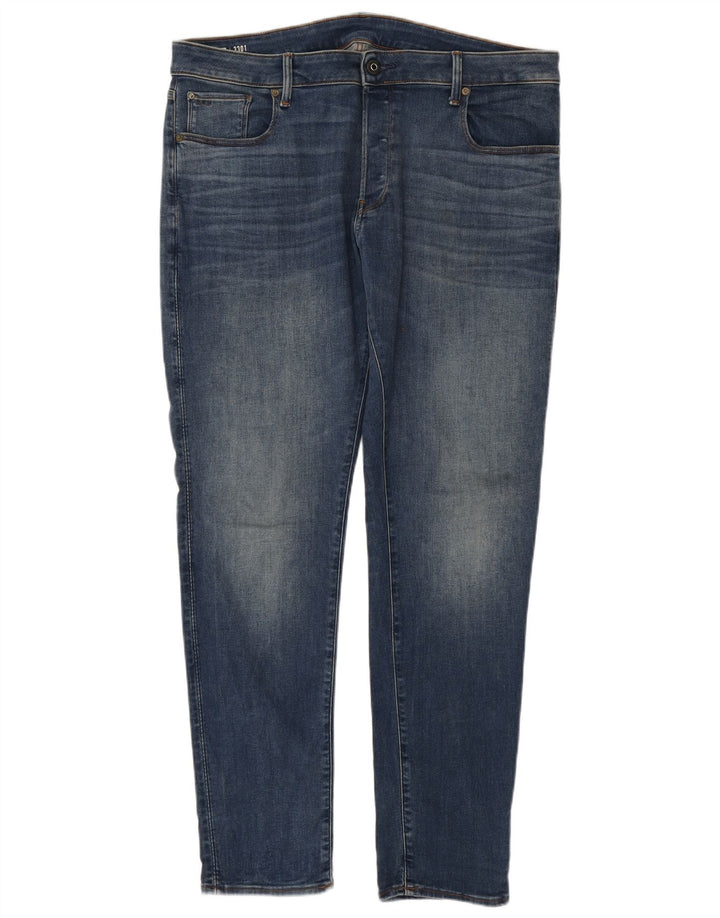 G-STAR Ανδρικό 3301 Slim Jeans W38 L34 Μπλε Βαμβακερό