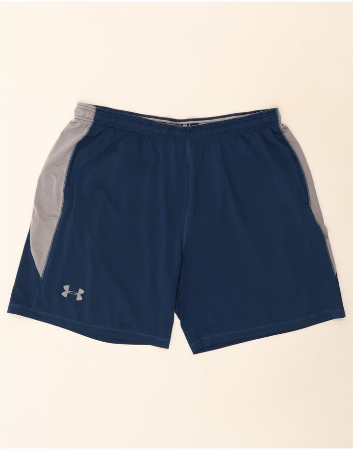 Ανδρικό αθλητικό σορτς Under Armour 2XL Navy Blue Colorblock Πολυεστέρας
