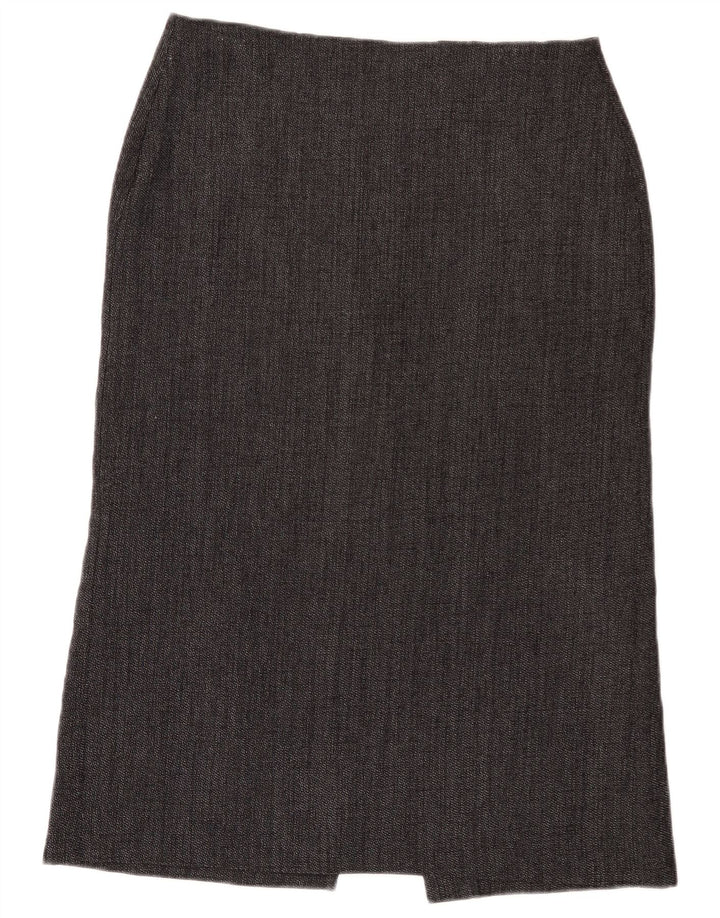 Marks & Spencer Γυναικεία Midi ίσια φούστα UK 14 Μεγάλη W32 Γκρι