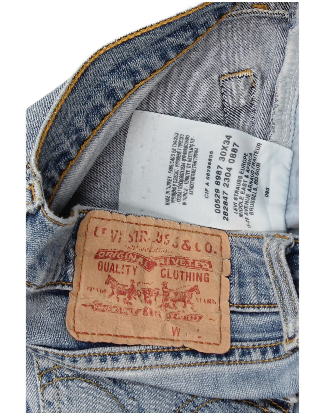 Γυναικείο τζιν Levi's Bootcut W30 L32 Μπλε βαμβακερό