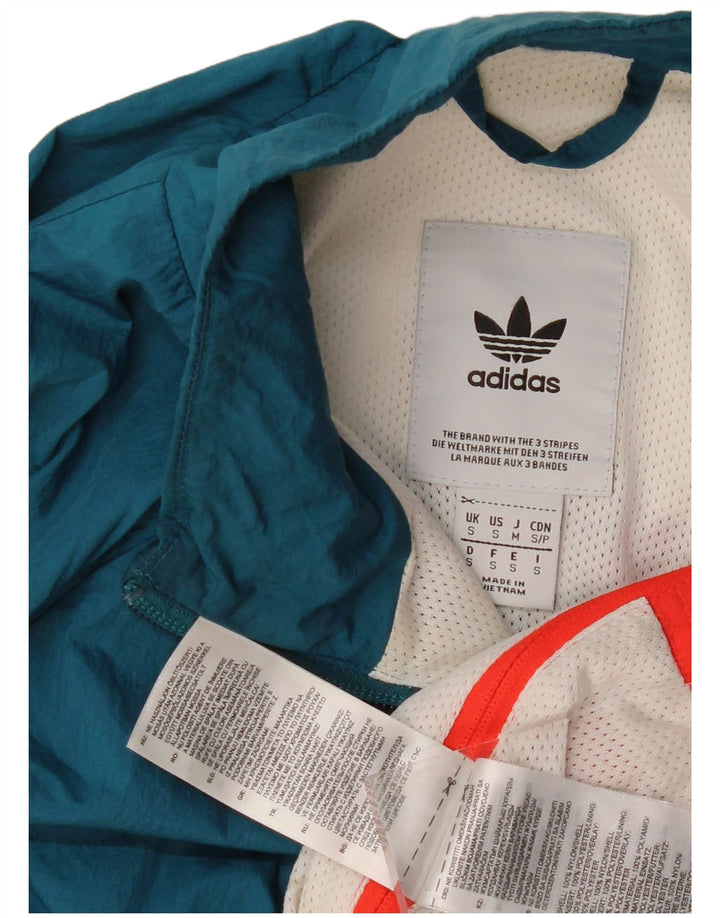 Ανδρικό πουλόβερ φόρμας ADIDAS Top Jacket Small Blue Colorblock Nylon
