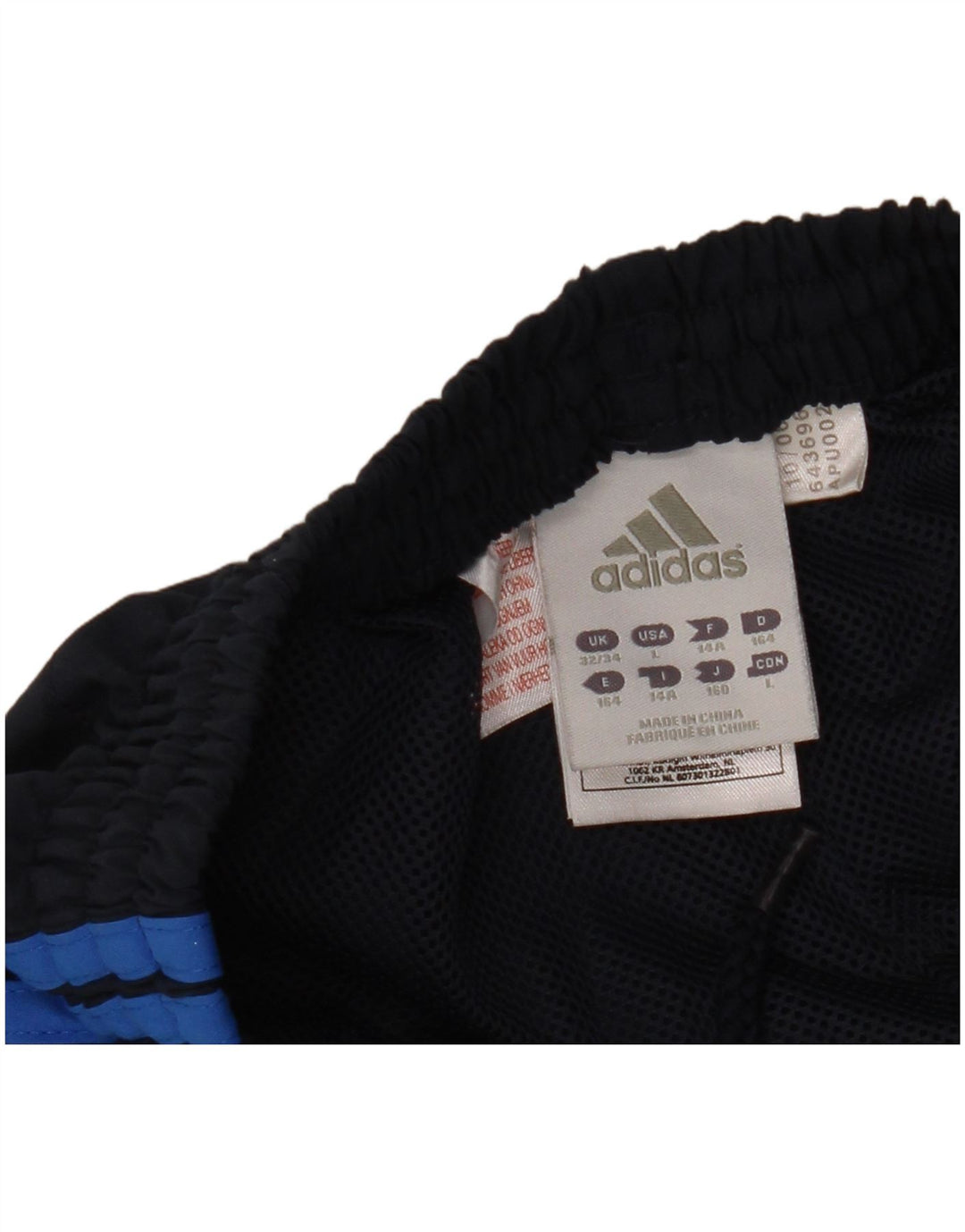 Παντελόνι αθλητικής φόρμας Adidas Boys 13-14 Years Navy Blue Polyester