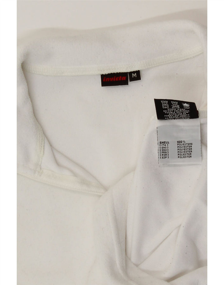Invicta Γυναικείο φερμουάρ Fleece Jumper UK 14 Medium White Polyester