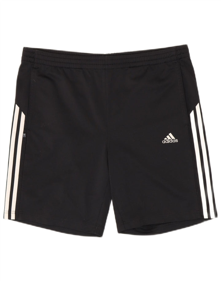 Ανδρικό αθλητικό σορτς ADIDAS μεγάλο μαύρο πολυεστέρα