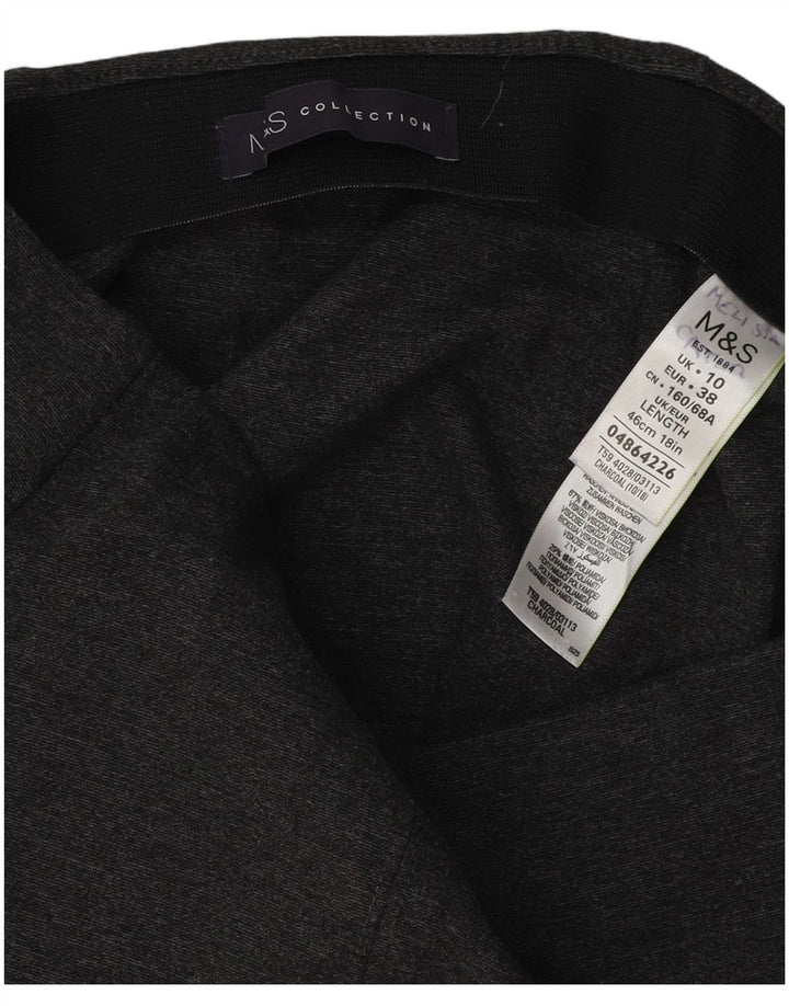 Marks & Spencer Γυναικεία μίνι φούστα UK 10 Small W30 Grey Viscose