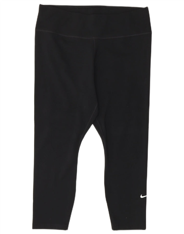 Γυναικεία κολάν NIKE Dri Fit Capri UK 14 Large Black Polyester