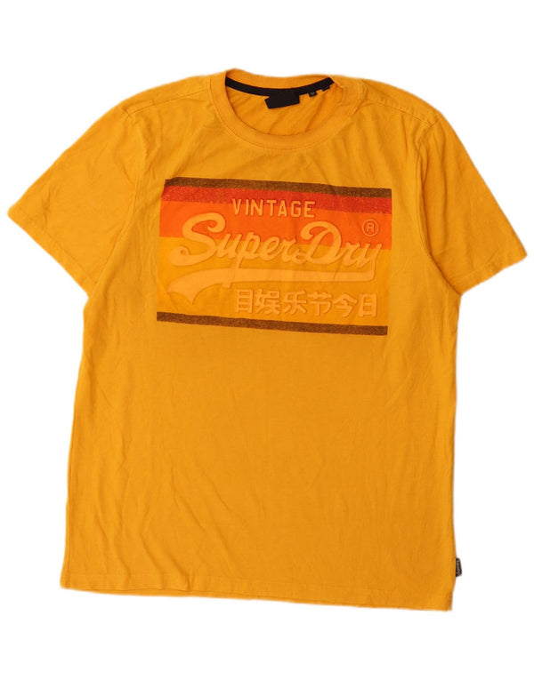Ανδρικό γραφικό T-Shirt Superdry Top XL Κίτρινο βαμβακερό