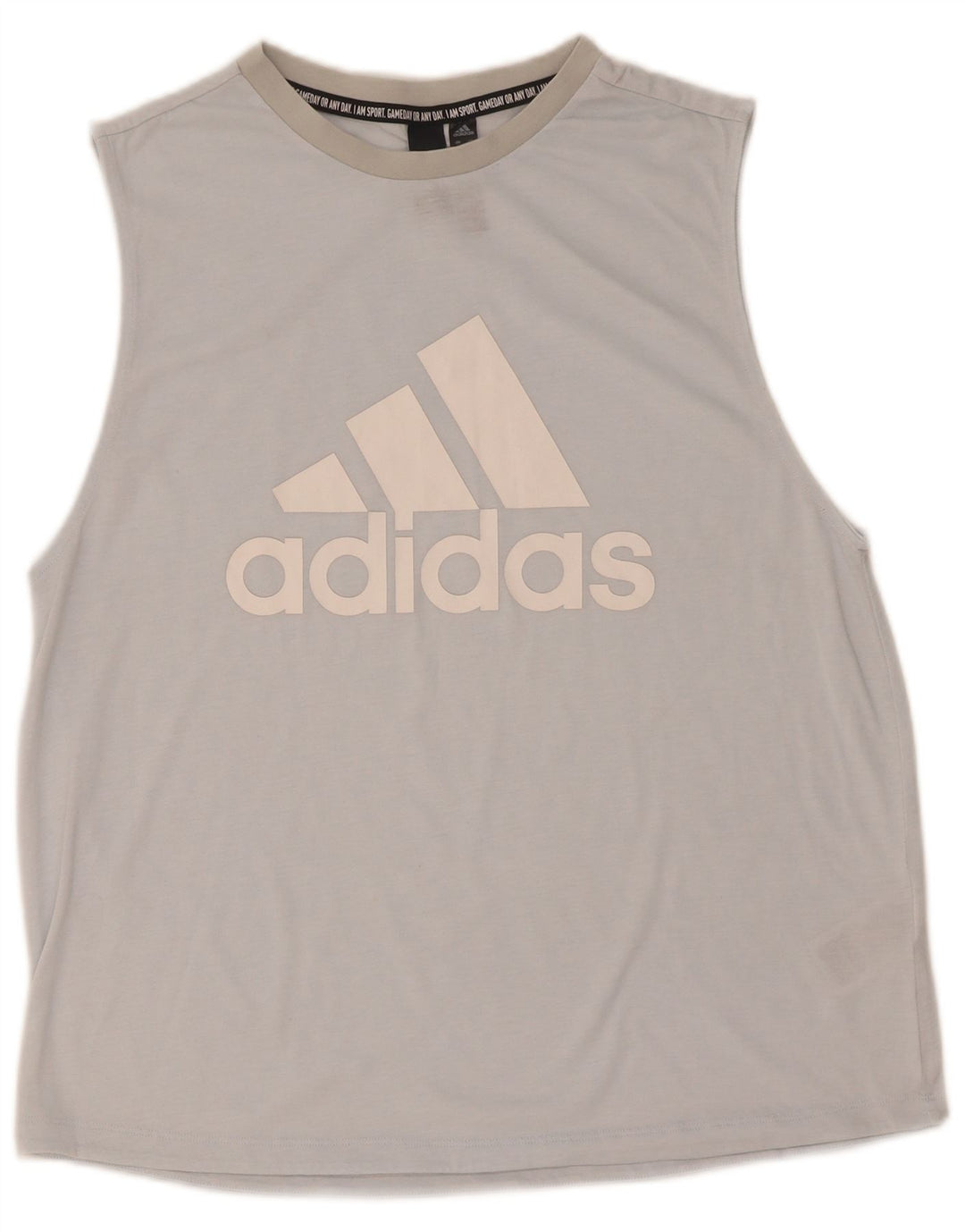 Γυναικείο γραφικό γιλέκο Adidas Top UK 12/14 Medium Blue Polyester