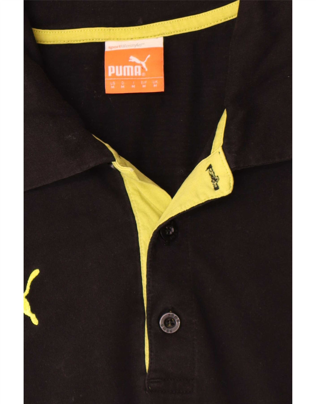 Ανδρικό μπλουζάκι Puma BVB Dortmund Polo Medium Μαύρο