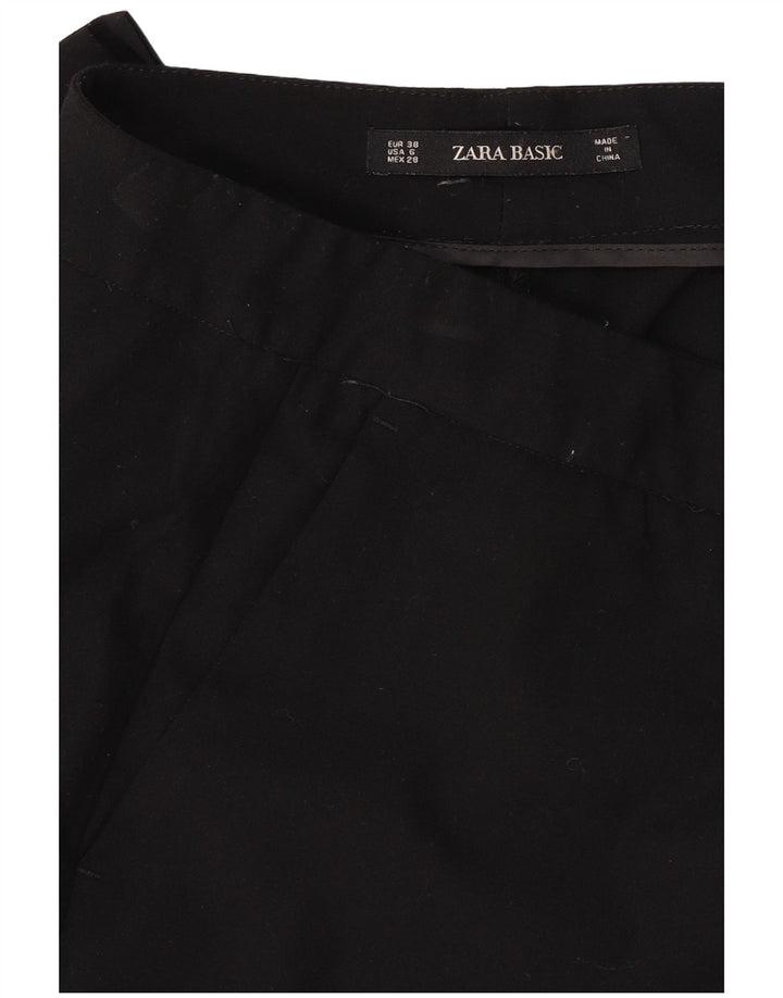 Zara Γυναικείο Slim παντελόνι Chino EU 38 Small W28 L26 μαύρο πολυεστέρα