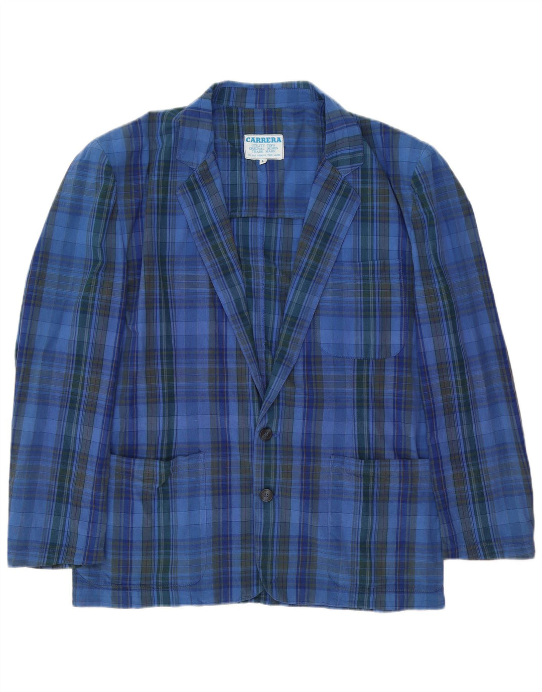 Carrera Ανδρικό σακάκι σακάκι με 2 κουμπιά UK 40 Large Blue Check