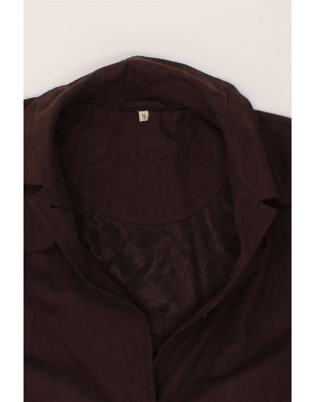 DANNIMAC Womens Overcoat UK 14 Medium Burgundy Vintage Dannimac and Second-Hand Dannimac from Messina Hembry 