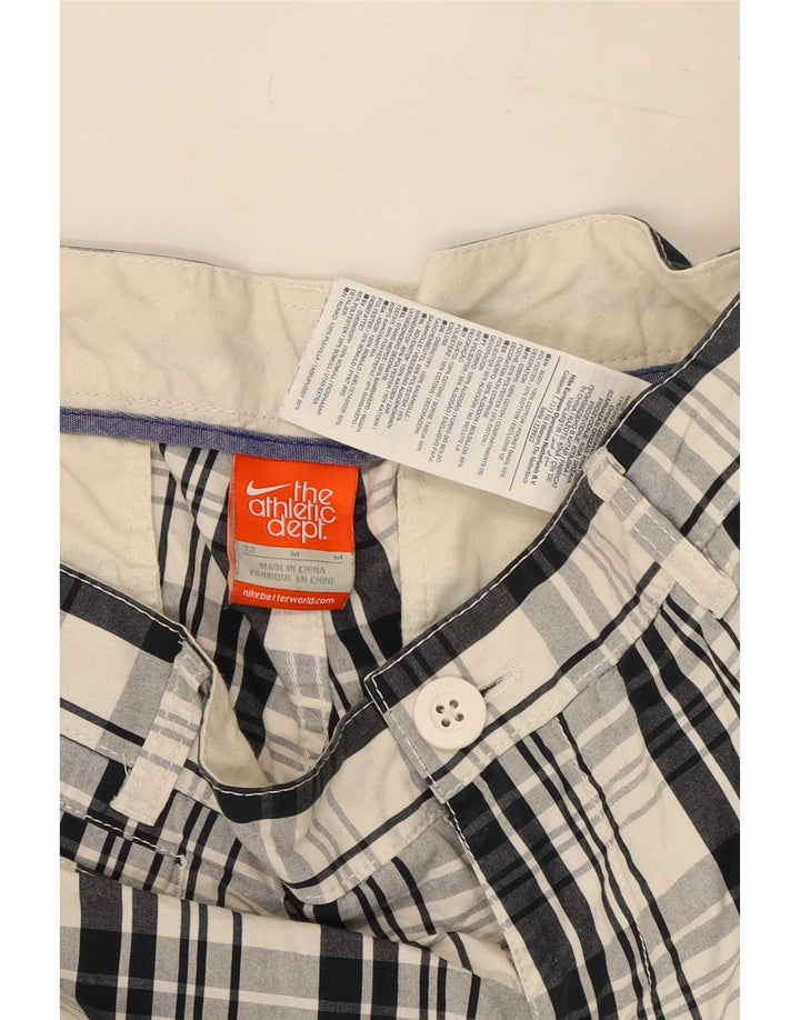 Ανδρικό σορτς chino Nike μεσαίο W32, μπλε καρό βαμβακερό
