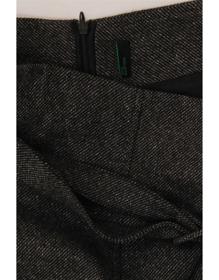 Benetton Γυναικεία Pencil Φούστα W26 Μικρή Γκρι