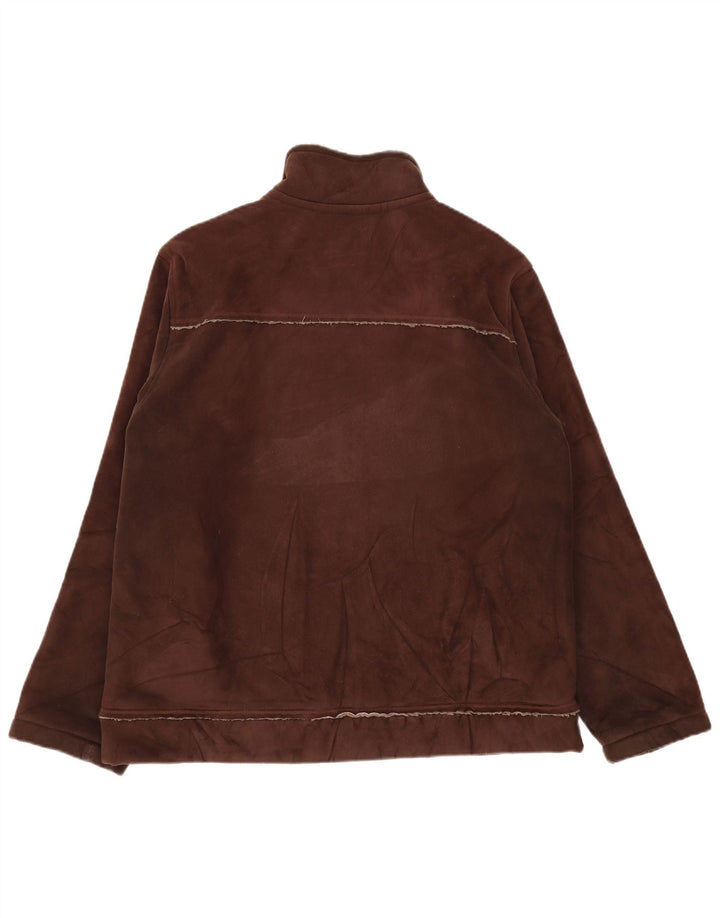 MARKS & SPENCER Ανδρικό μπουφάν Sherpa UK 41/43 μεγάλο καφέ πολυεστέρας