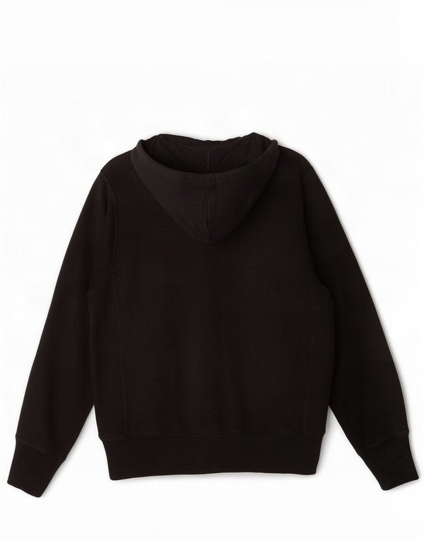 Champion Mens Reverse Weave Graphic Hoodie Jumper Small Black Cotton