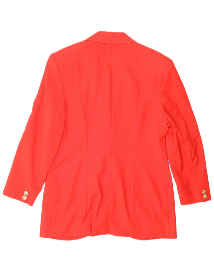 VINTAGE Γυναικείο Σετ Φούστα με 2 Κουμπιά 2 Τεμάχια IT 44 Medium W26 Κόκκινο μαλλί