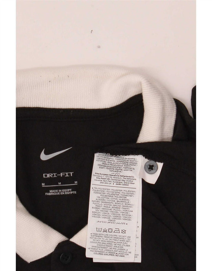 Ανδρικό πουκάμισο Nike με γραφικό πόλο Dri Fit, μεσαίο μαύρο πολυεστέρα