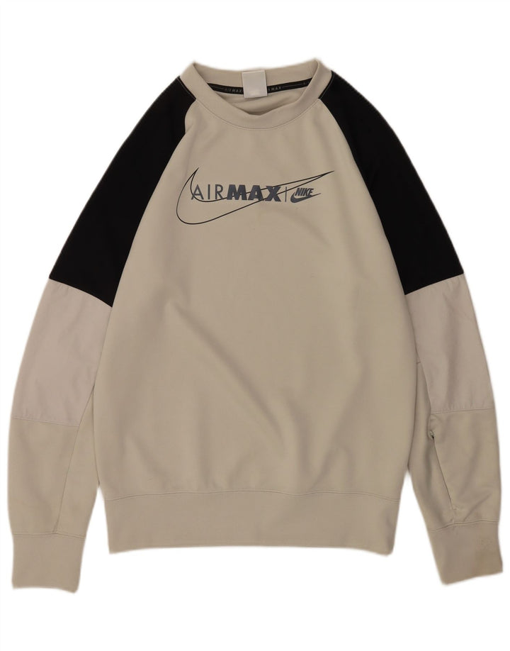 Ανδρικό γραφικό φούτερ Nike Jumper Μικρό γκρι χρωματιστό πολυεστέρας