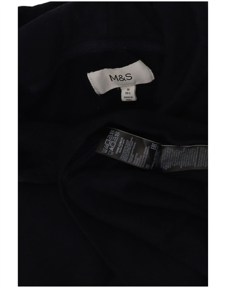 Marks & Spencer Γυναικεία φούτερ με κουκούλα, μεσαίο μπλε βαμβακερό