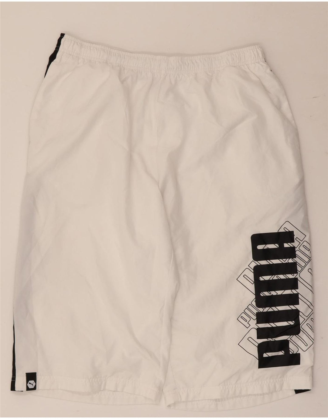 Ανδρικά γραφικά αθλητικά σορτς Puma XL Λευκό πολυεστέρα