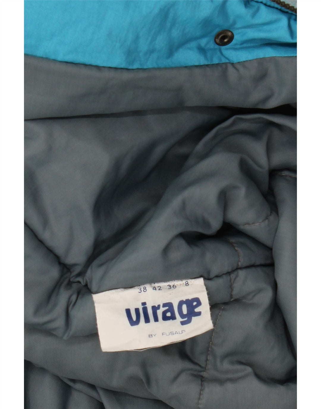 Γυναικείο μπουφάν VINTAGE Abstract Pattern Windbreaker IT 42 Medium Blue