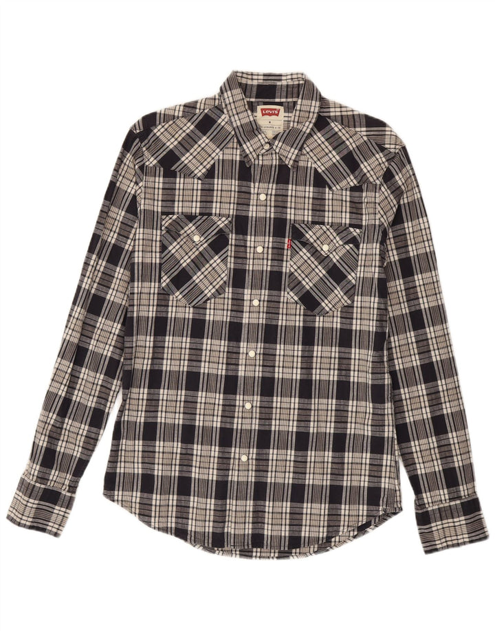 Ανδρικό πουκάμισο Levi's Medium Black Check Cotton