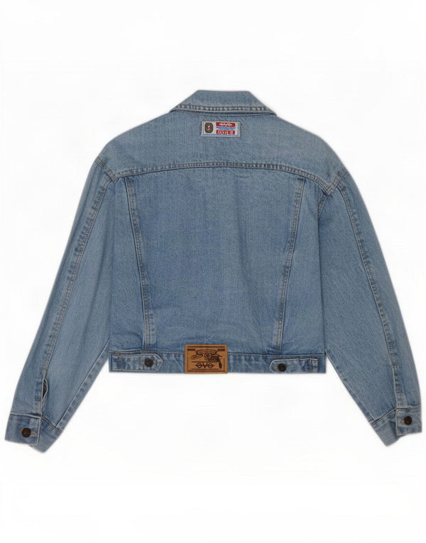 Eve Womens Oversized Τζιν μπουφάν US 1 XS Blue
