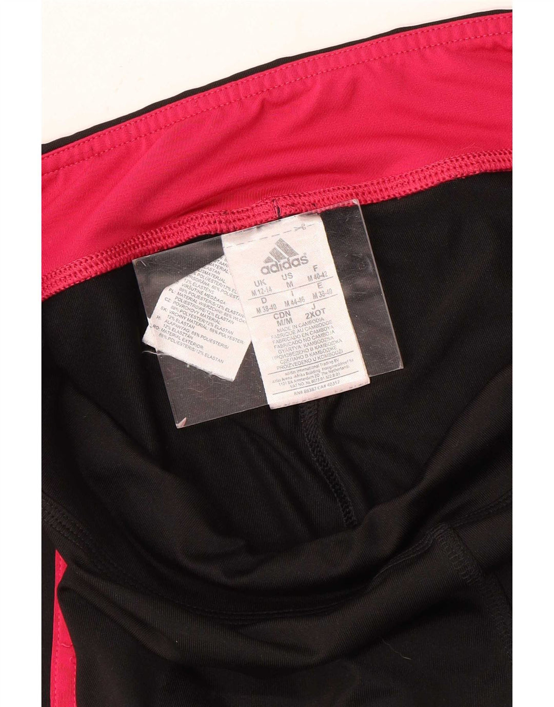 Adidas Γυναικεία κολάν Capri Climalite UK 12/14 Μεσαίο μαύρο πολυεστέρα