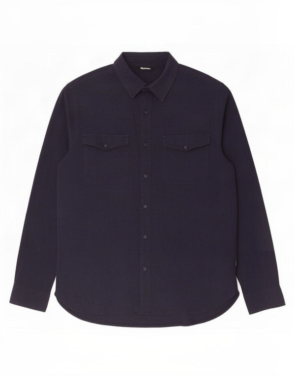 Ανδρικό πουκάμισο Rohan Μεγάλο Navy Blue λινό