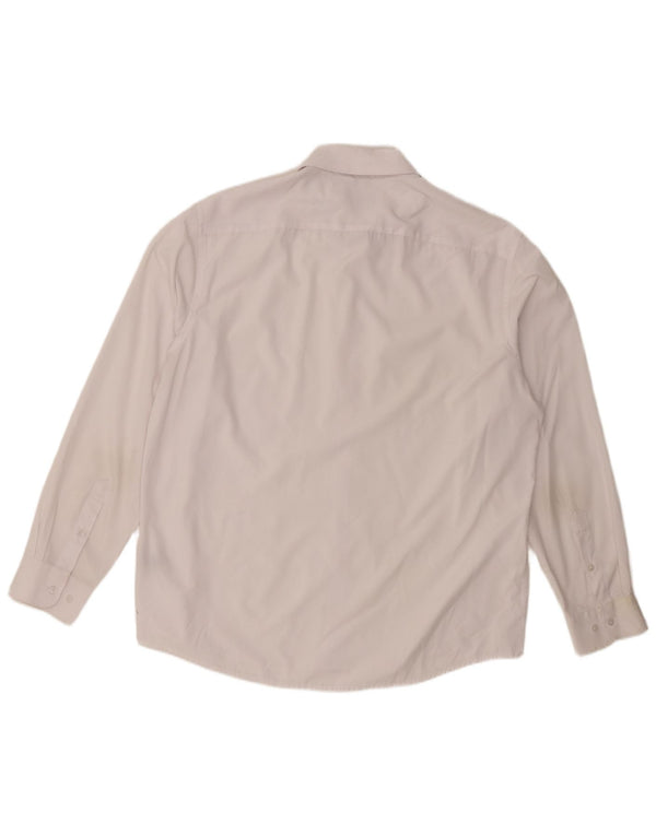 Ανδρικό πουκάμισο Nautica Slim Fit Size 17 1/2 XL Λευκό Πολυεστέρας