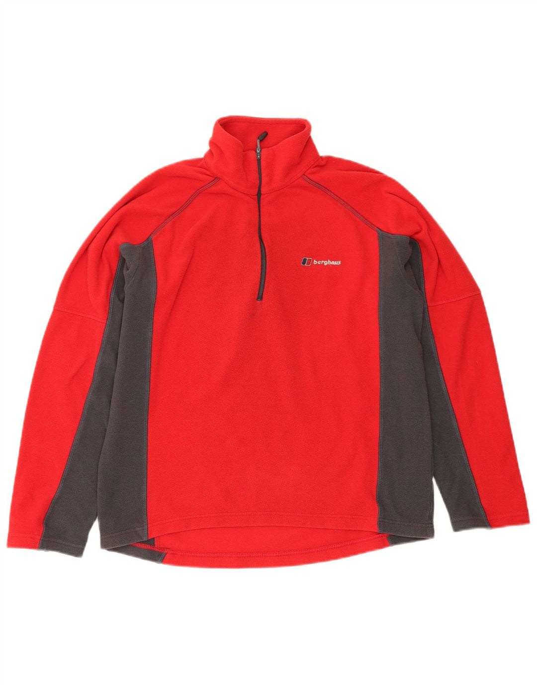 Berghaus Ανδρικό φερμουάρ με λαιμόκοψη από φλις, μεσαίο κόκκινο χρώμα, πολυεστέρας