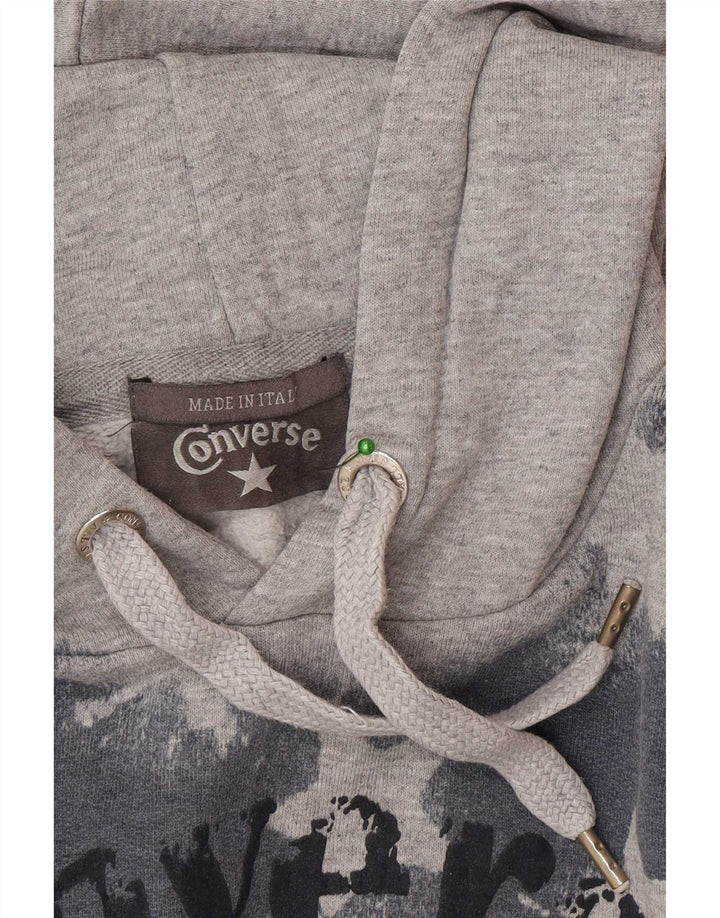 Ανδρικό γραφικό κουκούλα Converse Medium Grey