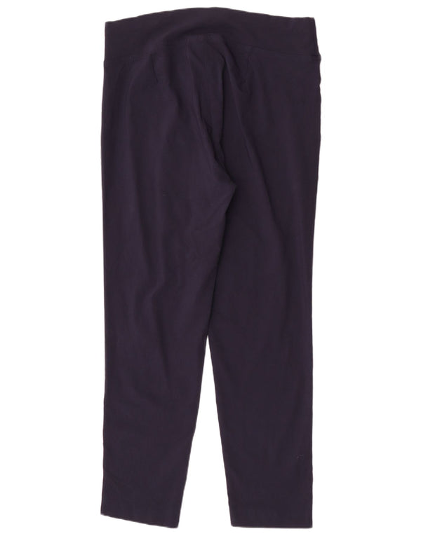 Marks & Spencer γυναικείο κωνικό casual παντελόνι UK 18 XL W36 L29 Navy Blue