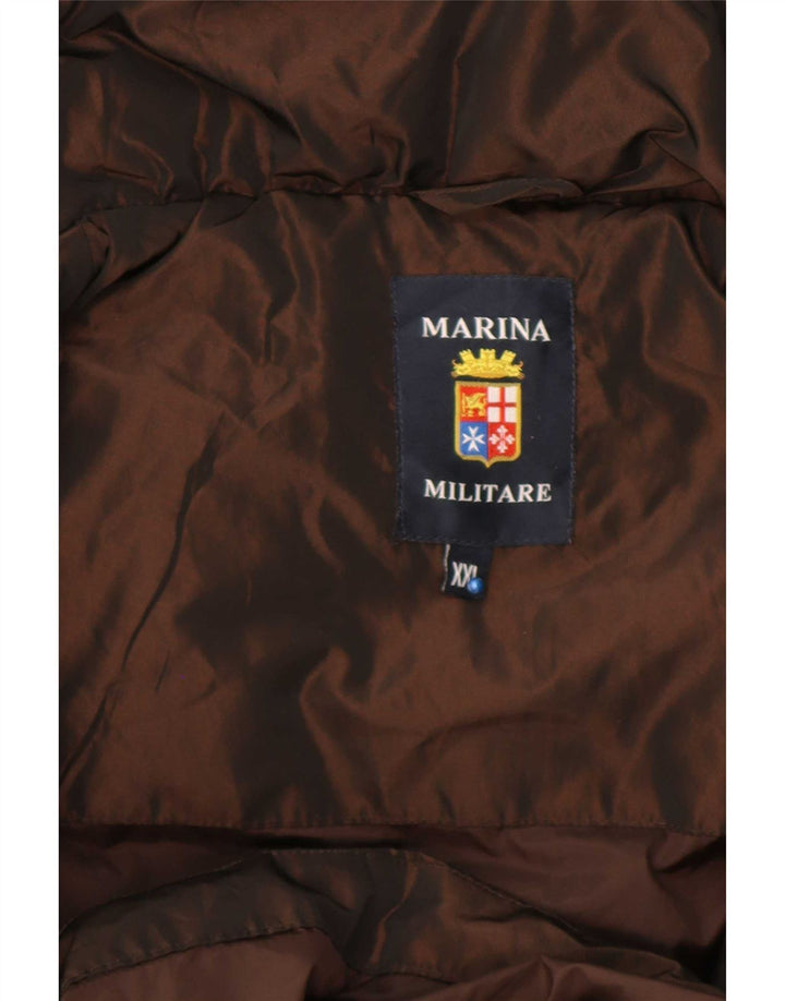 Marina Militare Γυναικείο παλτό με επένδυση UK 20 2XL καφέ πολυεστέρας