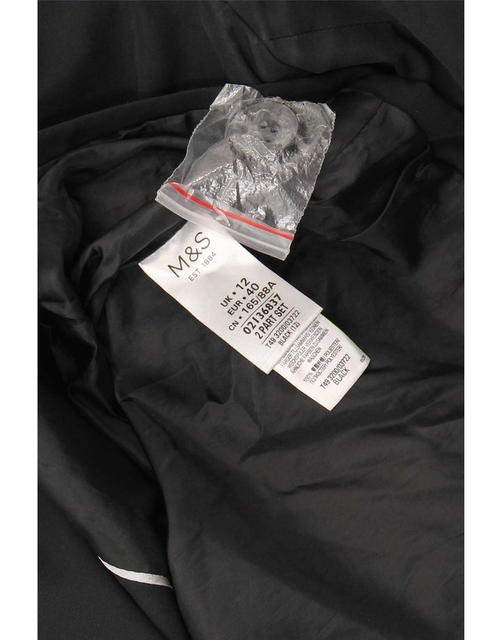 Marks & Spencer Γυναικεία καμπαρντίνα UK 12 Medium Black Polyester