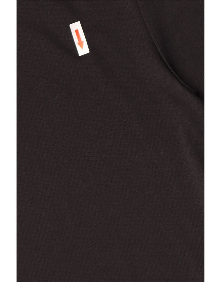 Ανδρικό πουκάμισο Adidas Climalite Polo μεγάλο μαύρο πολυεστέρα