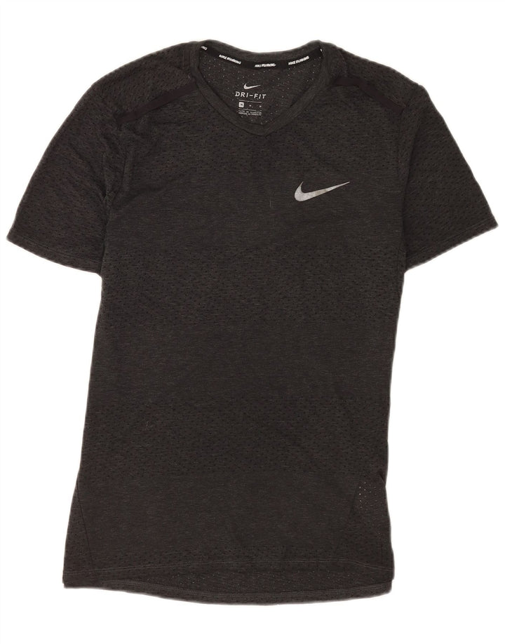 Ανδρικό T-Shirt Nike Dri Fit Τοπ μεσαίου γκρι πολυεστέρα