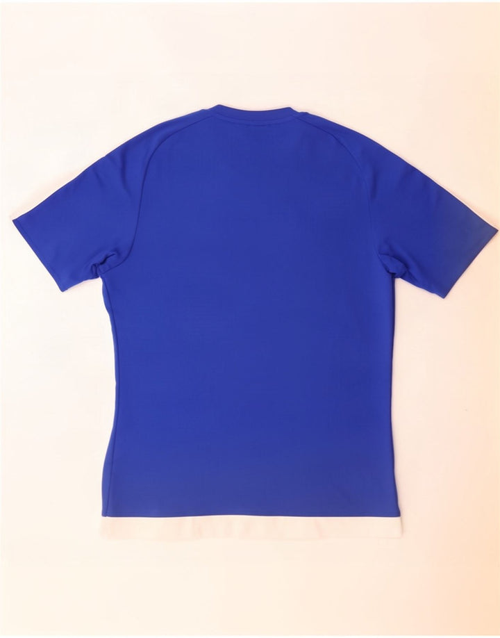 Ανδρικό T-Shirt Climalite Adidas Top Medium Blue Colourblock Πολυεστέρας