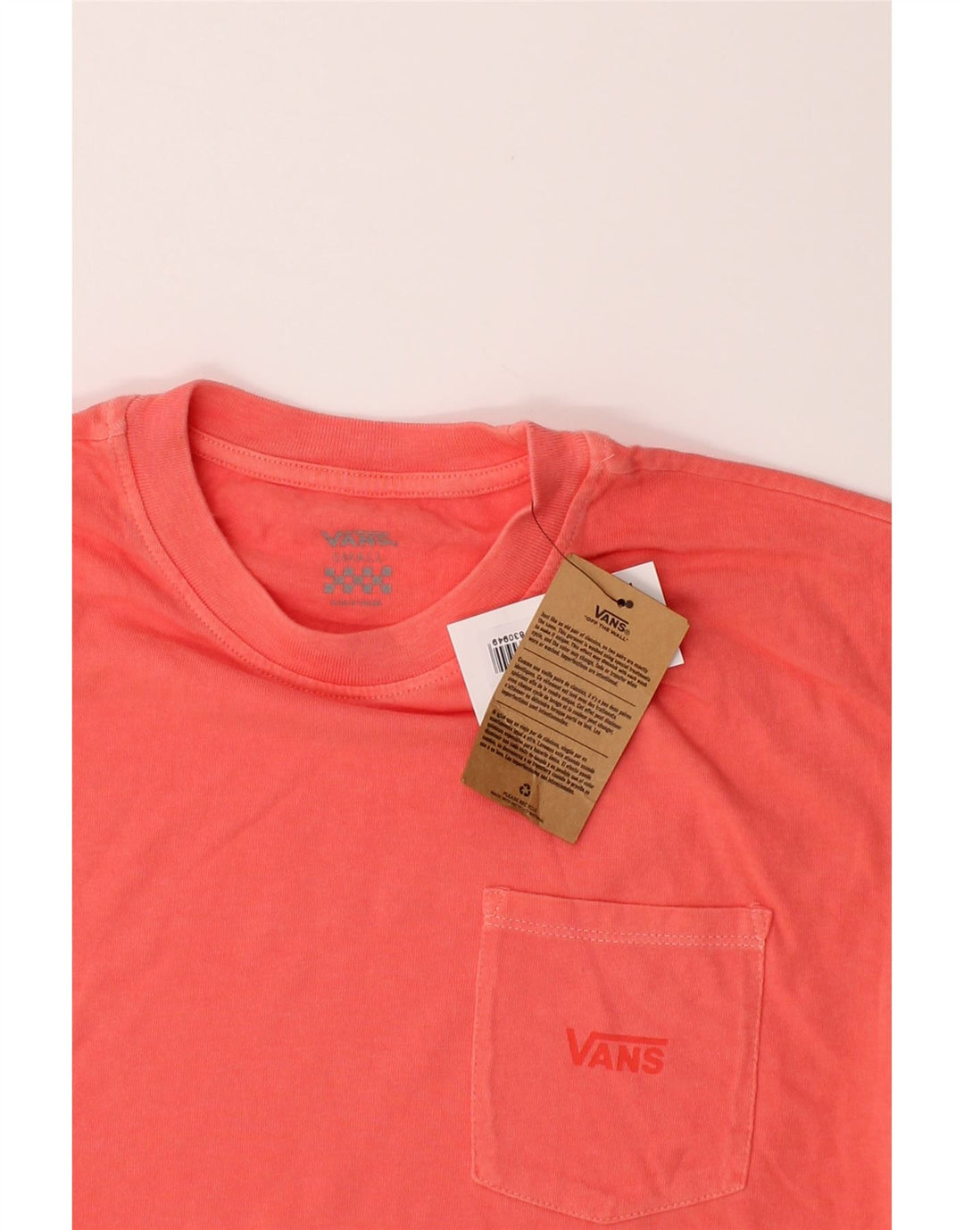 VANS Mens T-Shirt Top Small Pink Cotton Vintage Vans and Second-Hand Vans from Messina Hembry 