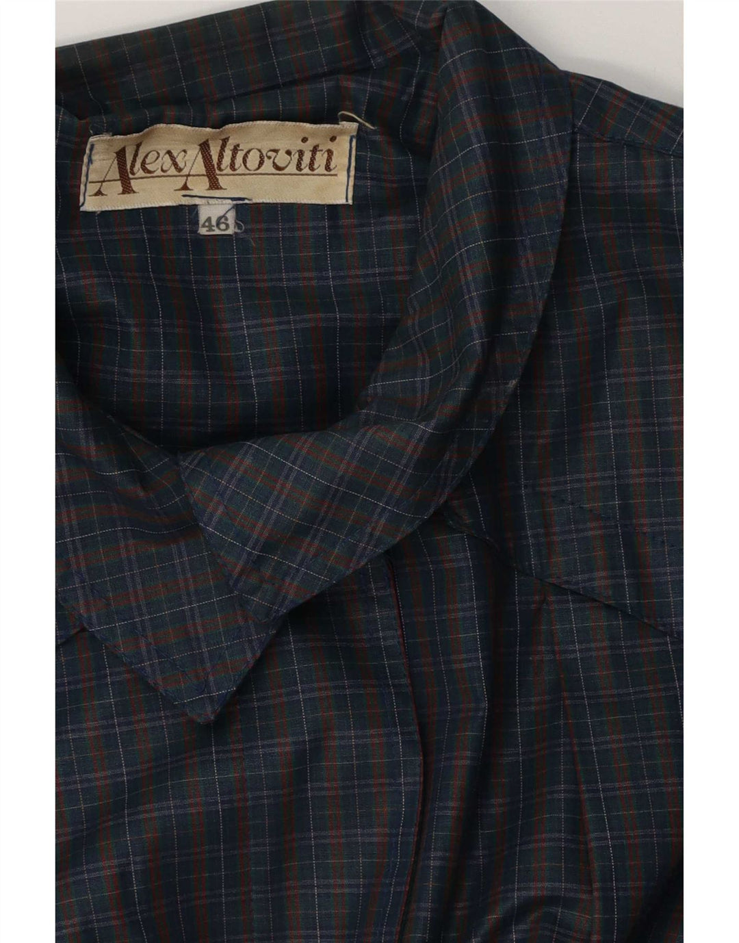 Alex Altoviti Γυναικείο Αδιάβροχο IT 46 Large Navy Blue Check